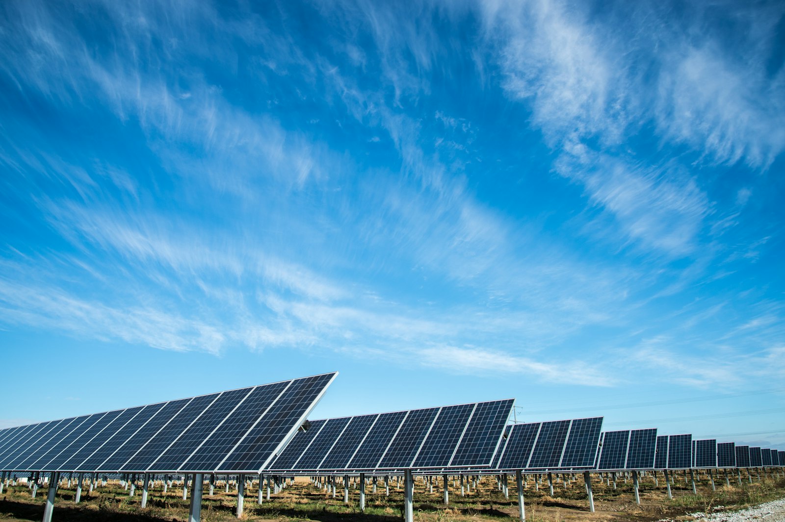 Open-field photovoltaic installation